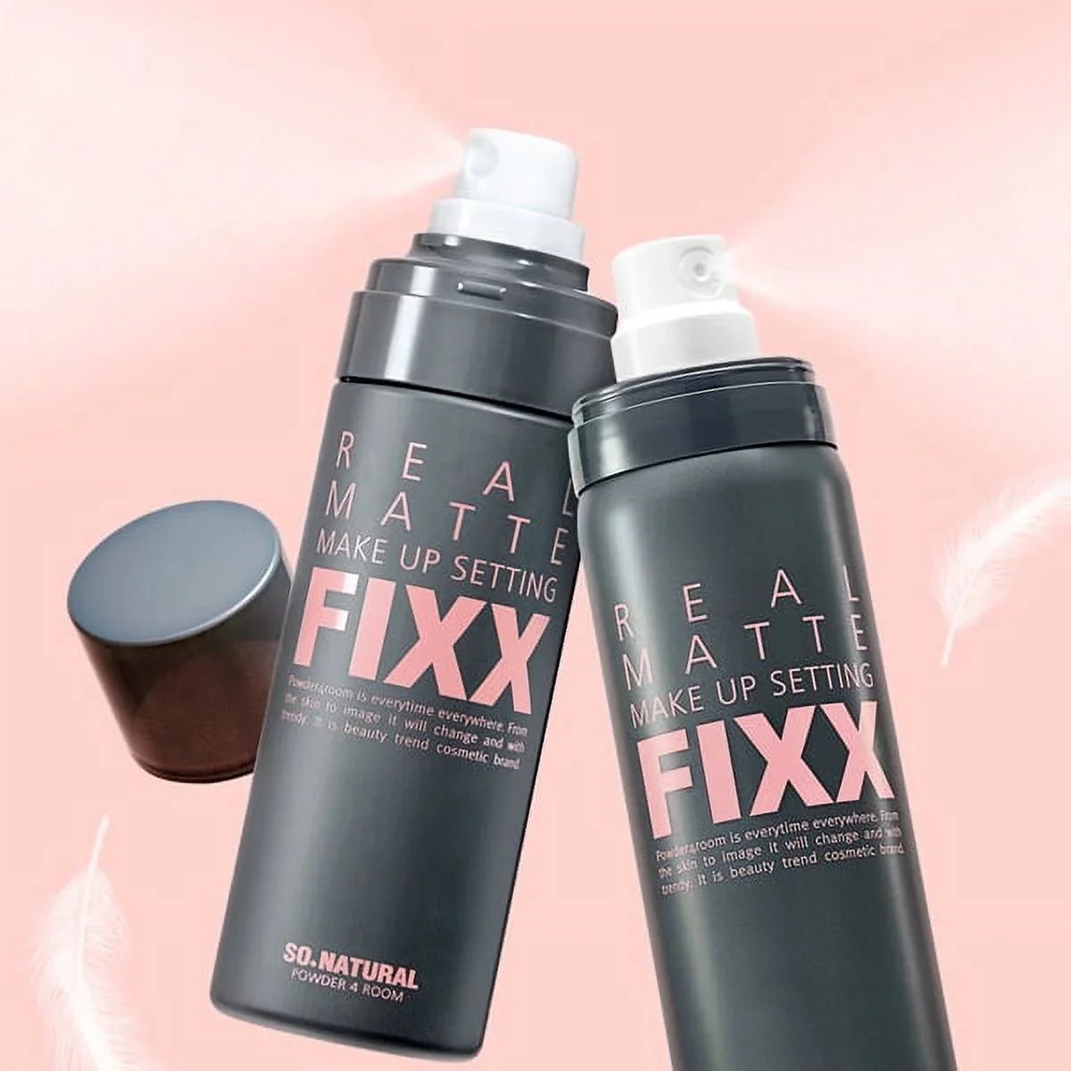 So Natural Real Matte Make Up Setting Fixx 75ml (Oily Skin) by So Natural – Setting Powder & Spray