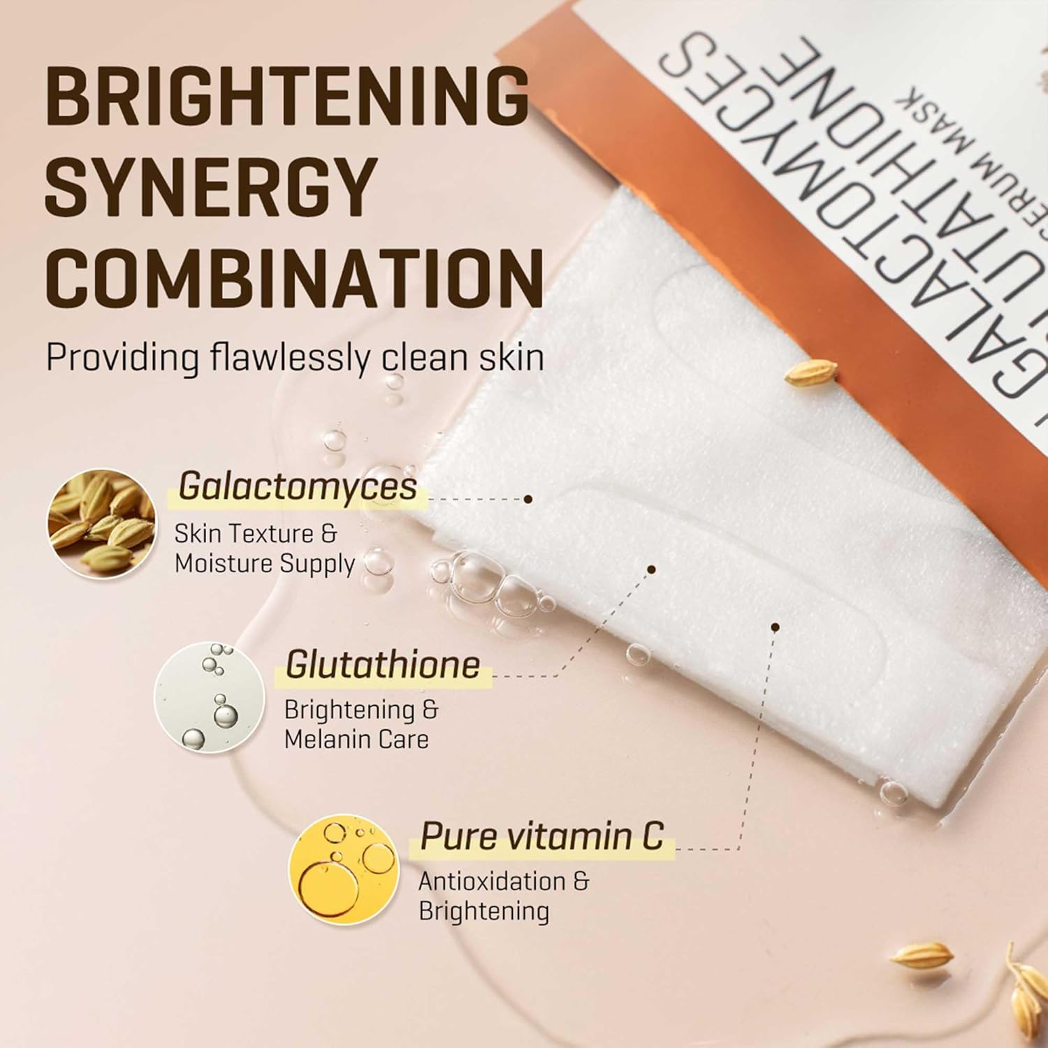 SOME BY MI Galactomyces Glutathione Glow Serum Mask 1p by Some by Mi – Sheet Mask