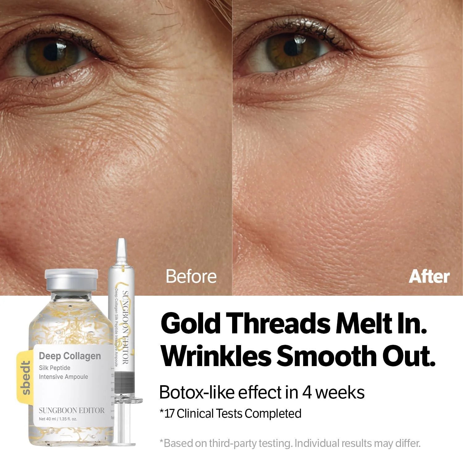 Sungboon Editor Deep Collagen Silk Peptide Ampoule 40ml by Sungboon – Serum & Ampoule