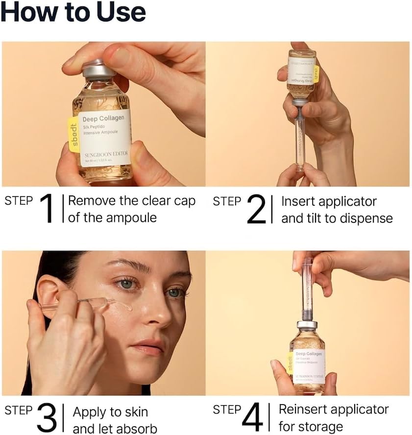 Sungboon Editor Deep Collagen Silk Peptide Ampoule 40ml by Sungboon – Serum & Ampoule