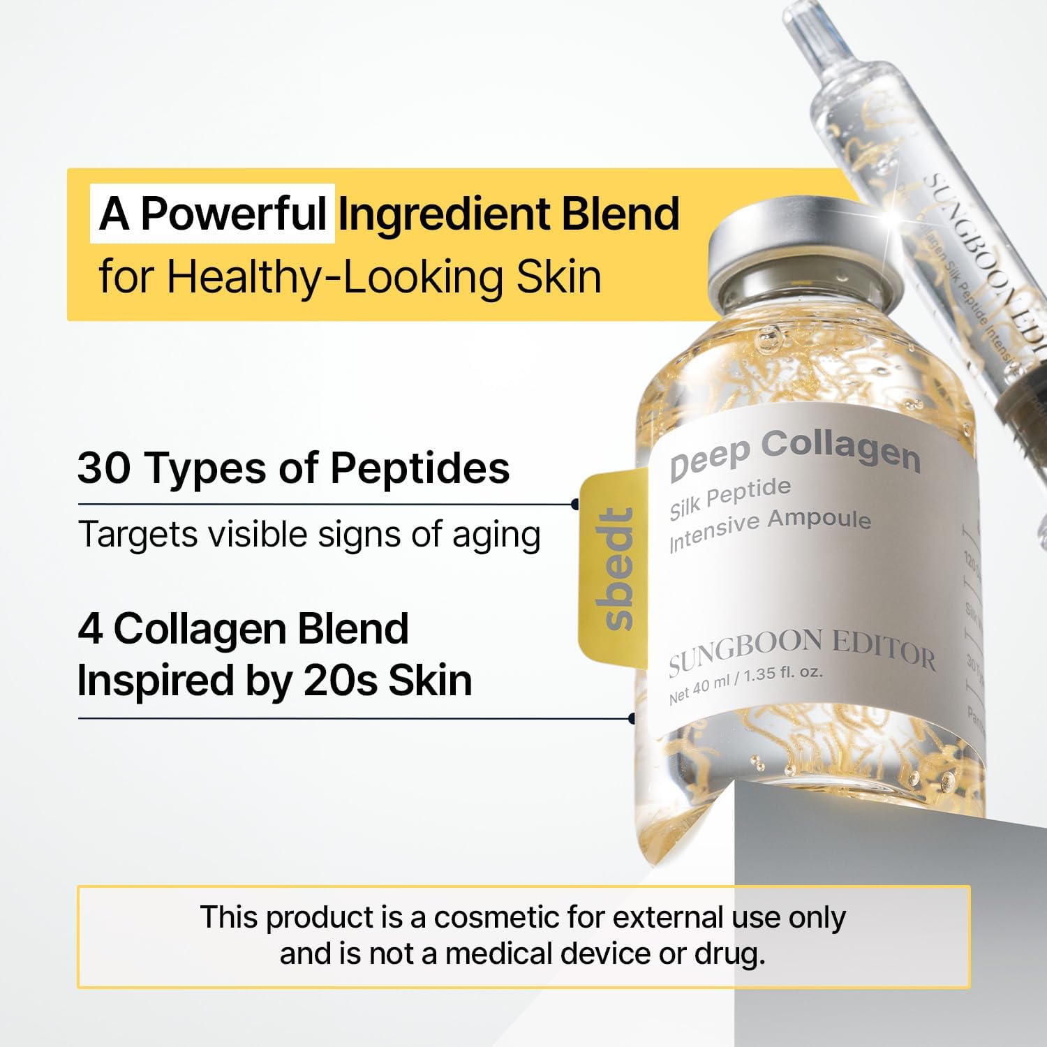 Sungboon Editor Deep Collagen Silk Peptide Ampoule 40ml by Sungboon – Serum & Ampoule