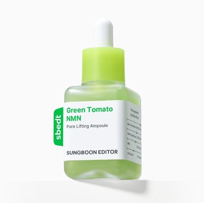 SUNGBOON EDITOR + Green Tomato NMN Pore Lifting Ampoule 40ml by Sungboon – Serum & Ampoule