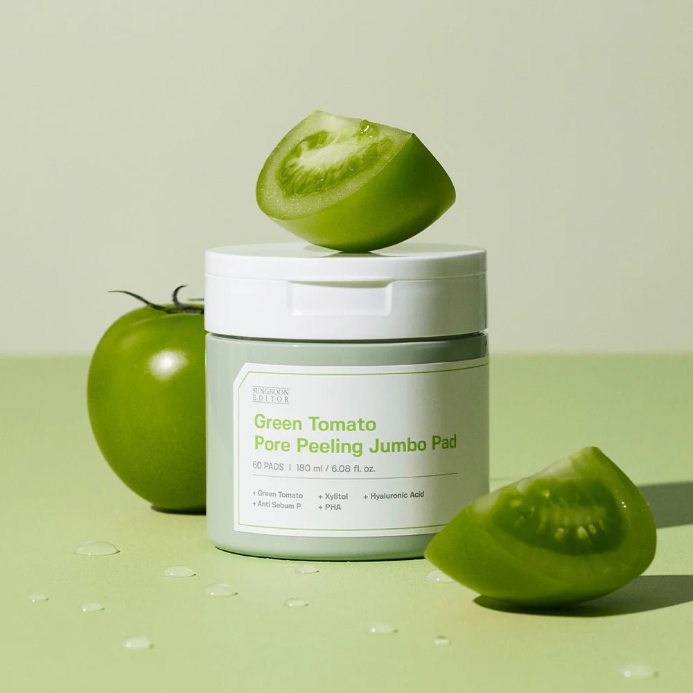 Sungboon Editor Green Tomato Pore Peeling Jumbo Pad 60pads by Sungboon – Toner Pads