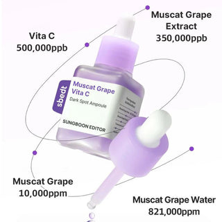 SUNGBOON EDITOR Muscat Grape Vita C Brightening Ampoule 40ml by Sungboon – Serum & Ampoule
