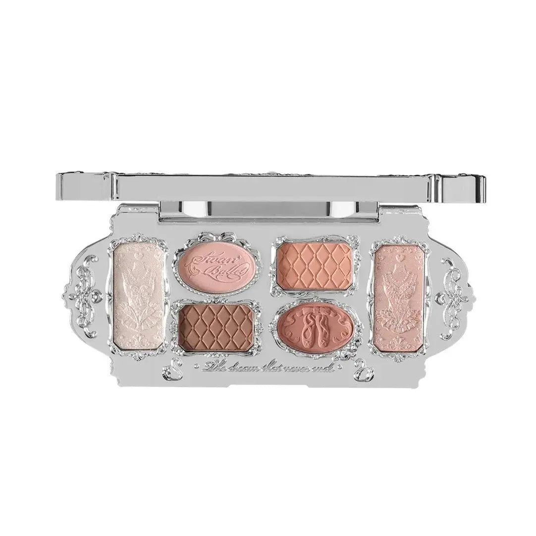 Flower Knows Swan Ballet Series Six Color Eyeshadow 01 White Swan by Flower Knows – Eye Shadow
