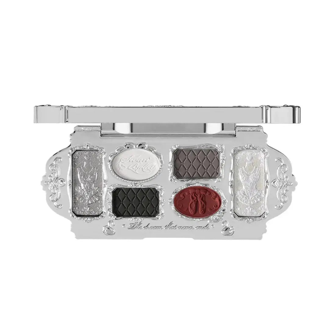 Flower Knows Swan Ballet Series Six Color Eyeshadow 02 Black Swan by Flower Knows – Eye Shadow