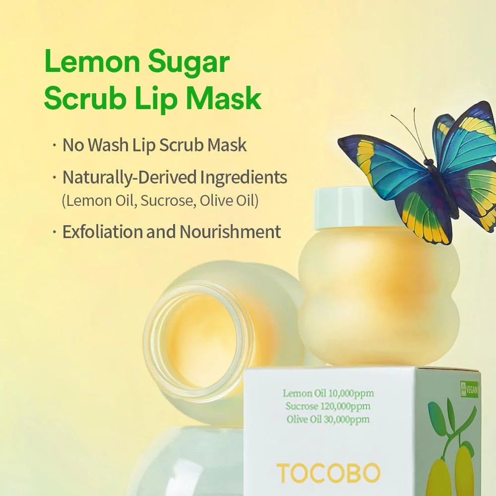 TOCOBO - Lemon Sugar Scrub Lip Mask 20ml by TOCOBO – Lip Treatment