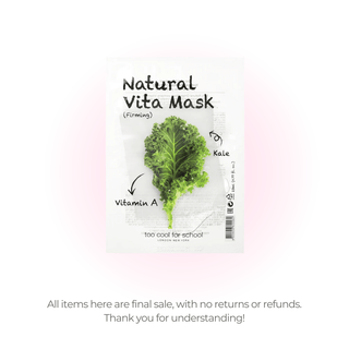 Too Cool For School Natural Vita Mask Kale&Carrot (Clearance) by Too Cool For School – Sheet Mask photo