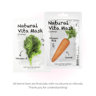 Too Cool For School Natural Vita Mask Kale&Carrot (Clearance) by Too Cool For School – Sheet Mask photo