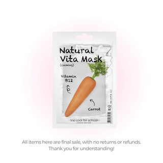 Too Cool For School Natural Vita Mask Kale&Carrot (Clearance) by Too Cool For School – Sheet Mask photo