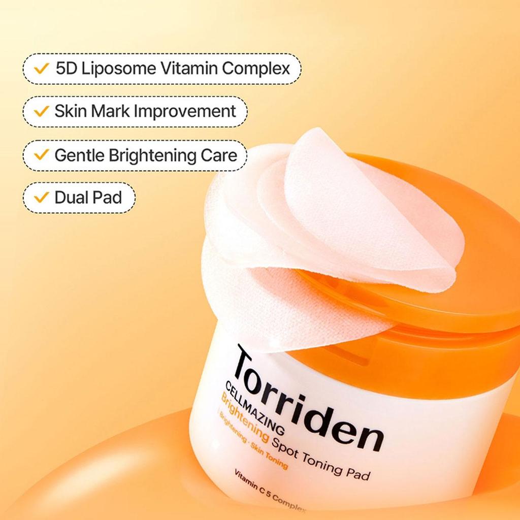 Torriden CELLMAZING Brightening Spot Toning Pad 70ea by Torriden – Toner Pads