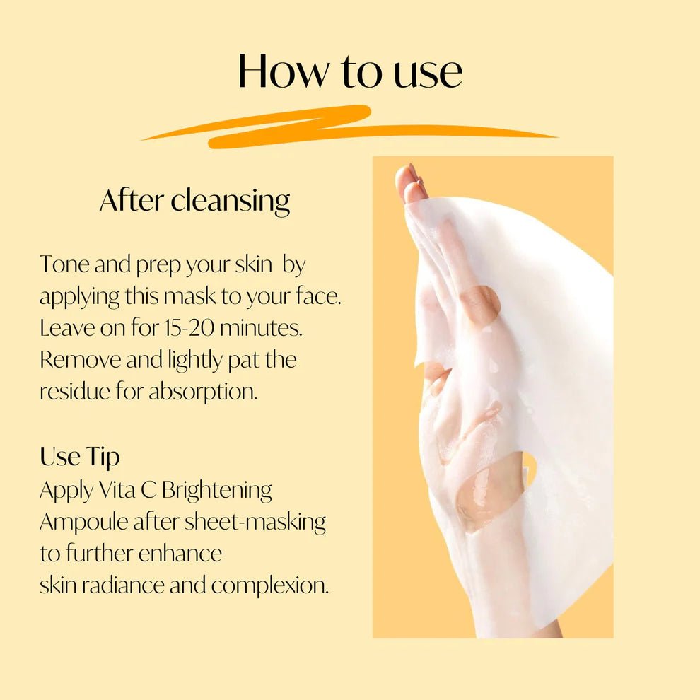 Torriden Cellmazing Vita C Brightening Mask (Box/Single) by Torriden – Sheet Mask