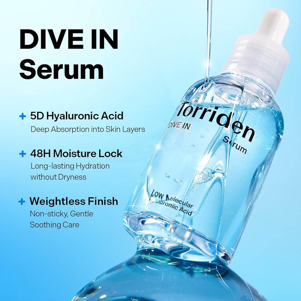 Torriden Dive-in Low Molecular Hyaluronic Acid Serum 50ml + Soothing Cream 80ml by Torriden – Bundle