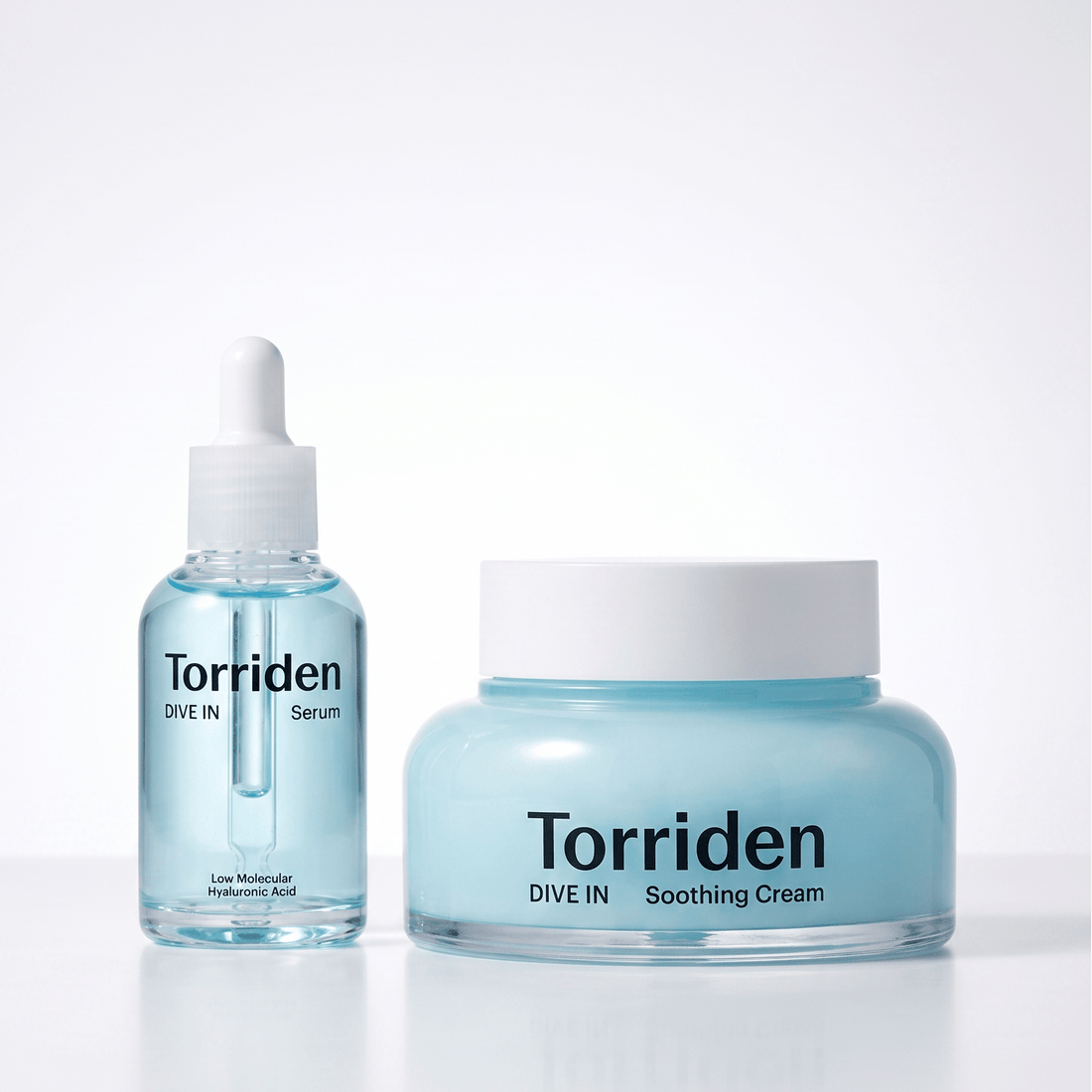 Torriden Dive-in Low Molecular Hyaluronic Acid Serum 50ml + Soothing Cream 80ml by Torriden – Bundle