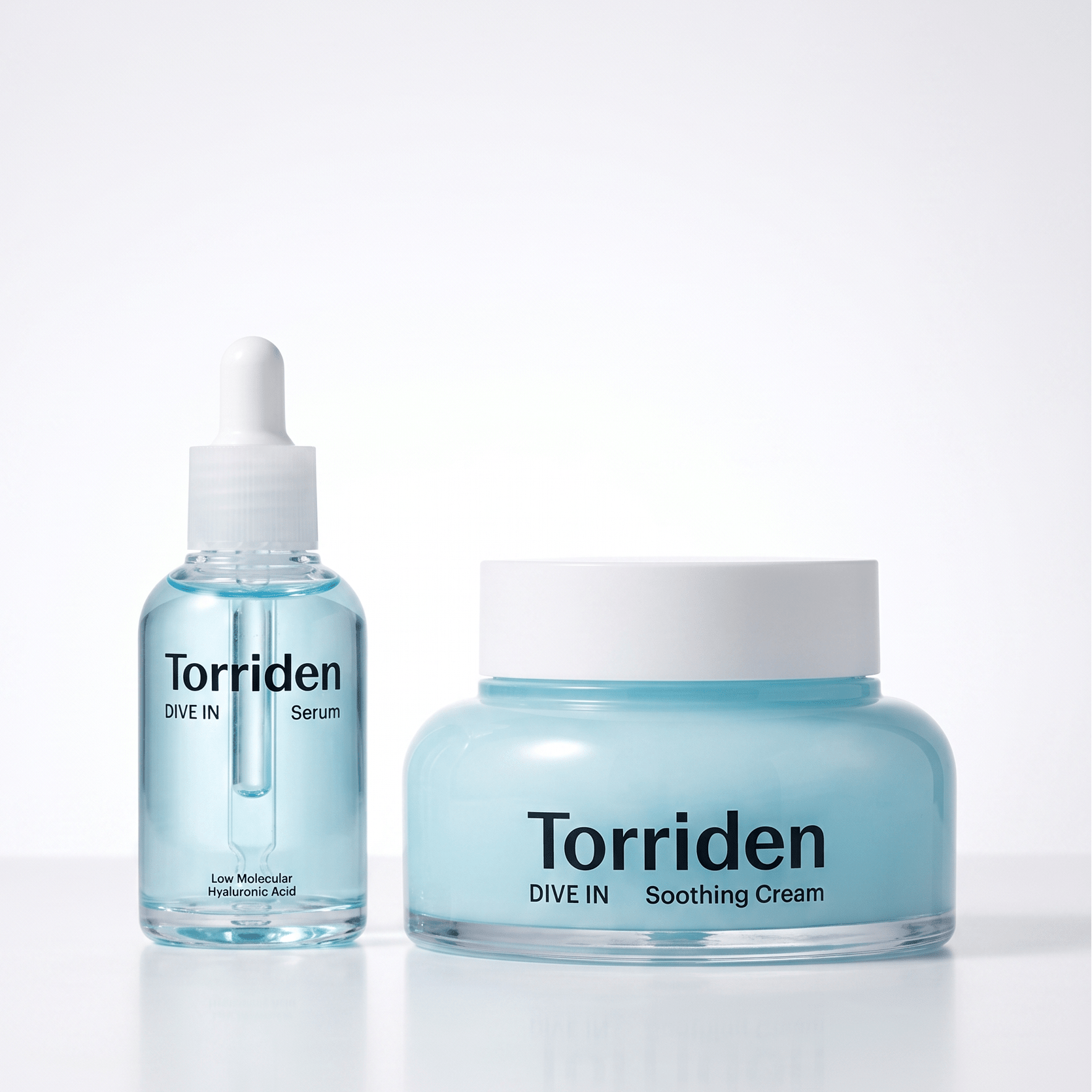 Torriden Dive-in Low Molecular Hyaluronic Acid Serum 50ml + Soothing Cream 80ml by Torriden – Bundle