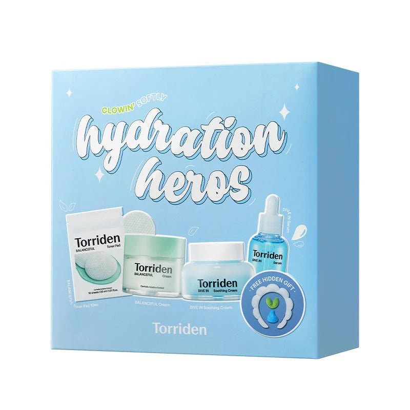 Torriden Glowin Softly Hydration Heros (4 Items) by Torriden – Skincare Set