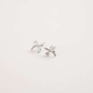 Twinkle Bow Earrings 925 Sterling Silver - Archfourteen | Kiokii and...