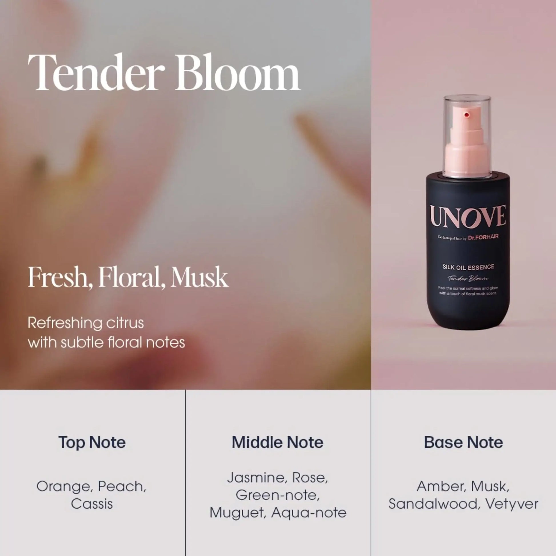 Unove Silk Oil Essence Tender Bloom 70ml by Unove – Hair Oil & Serum