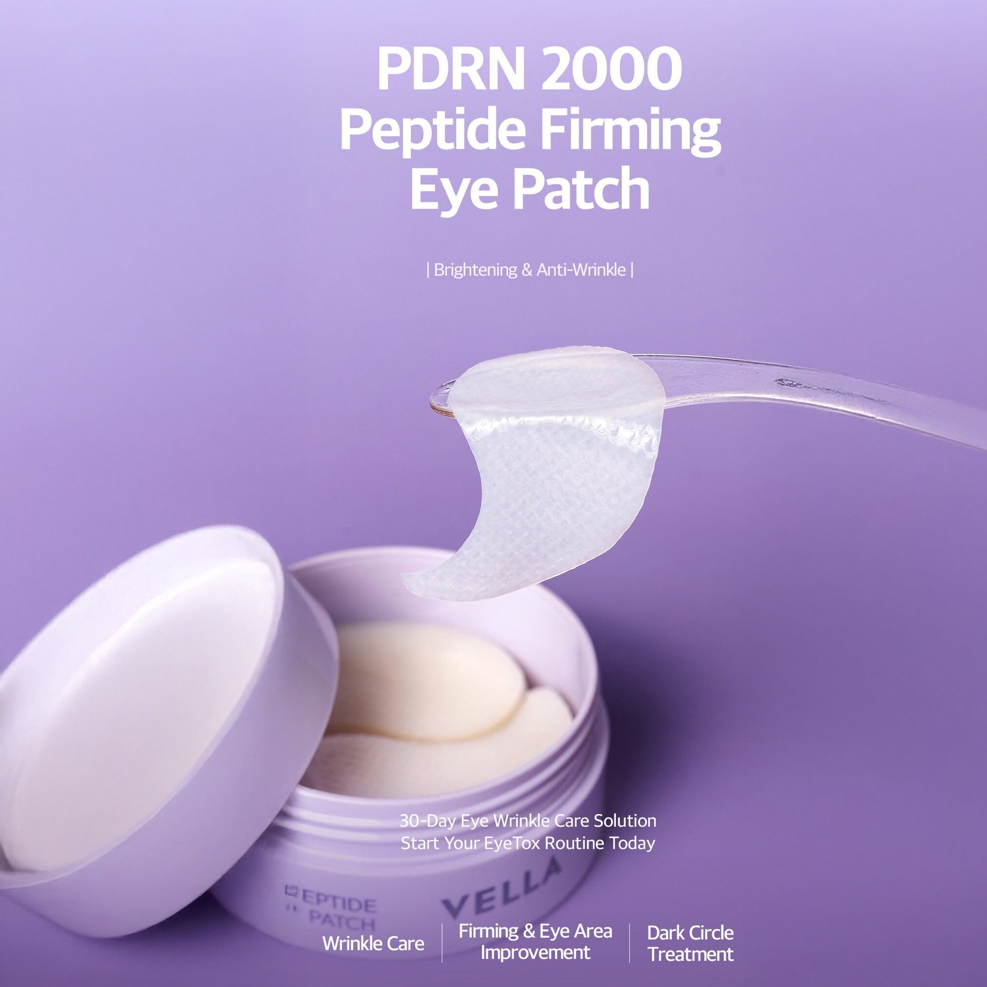 VELLA PDRN 2000 Peptide Firming Eye Patch (60 Pieces) by VELLA – Eye Patch