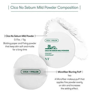 VT Cica No Sebum Mild Powder 5g by VT Cosmetics – photo