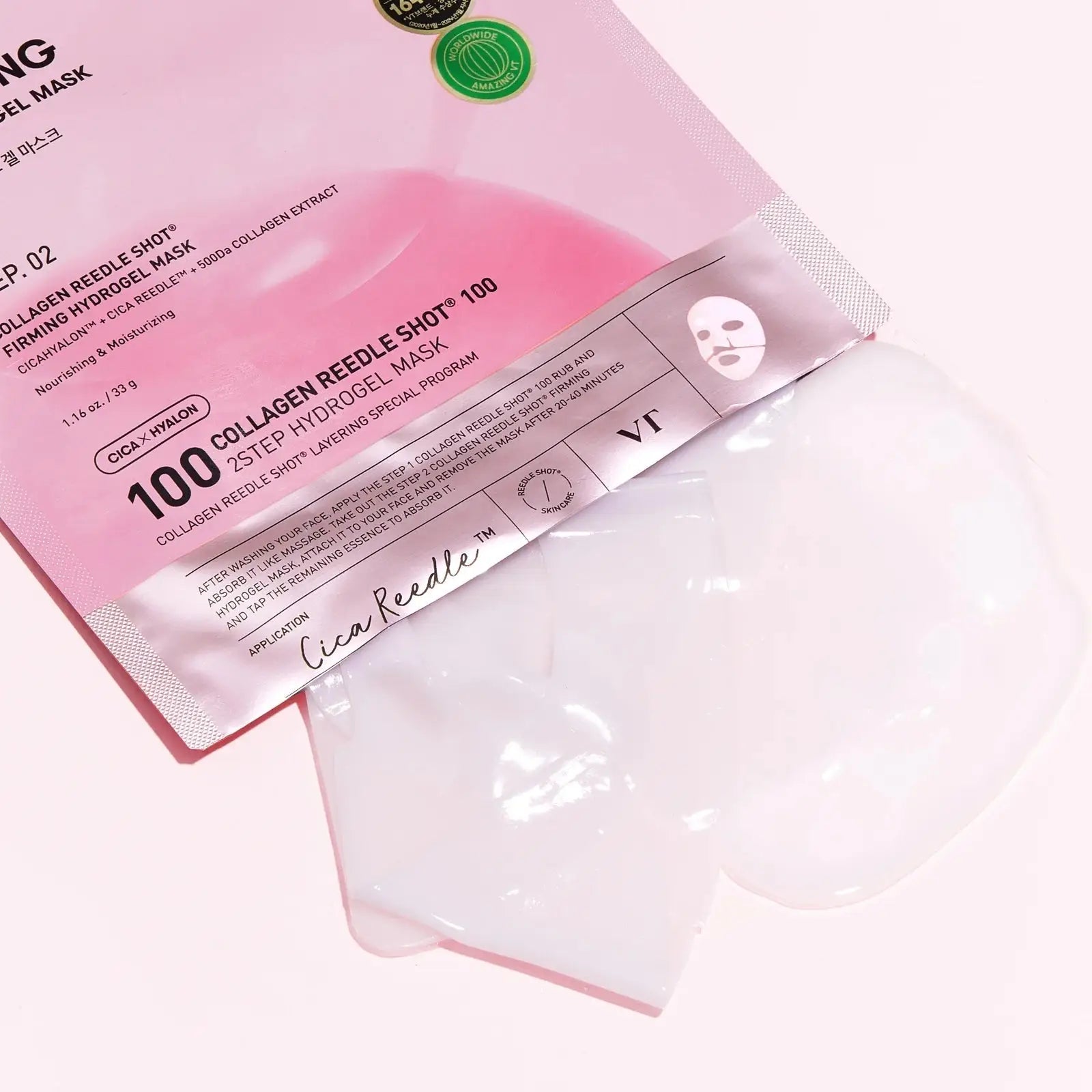 VT Cosmetics Collagen Reedle Shot 100 2 Step Hydrogel Mask by VT Cosmetics – Sheet Mask
