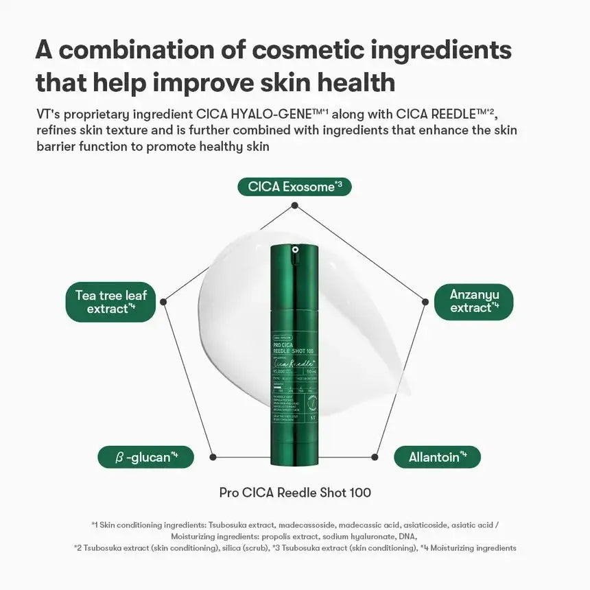 VT Cosmetics Pro Cica Reedle Shot 100 Essence 50ml by VT Cosmetics – Serum & Ampoule