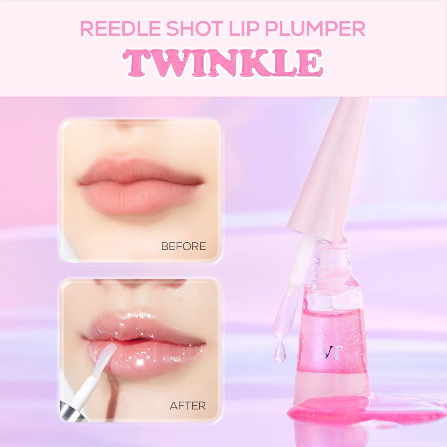 VT Reedle Shot Lip Plumper (Twinkle / Usagi Pink) 4.3g by VT Cosmetics – Lip Treatment