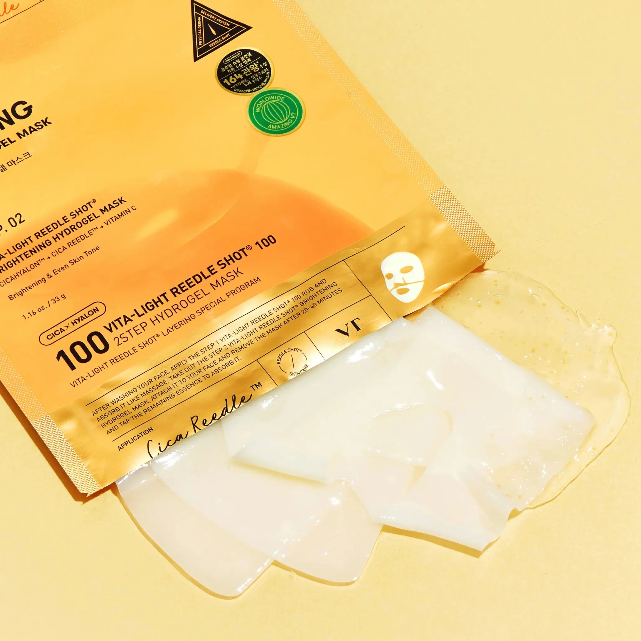 VT Cosmetics Vita - light Reedle Shot 100 2 Step Hydrogel Mask by VT Cosmetics – Sheet Mask