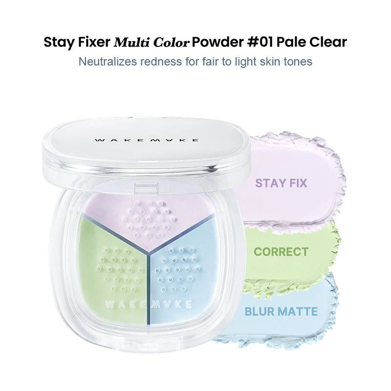 Wakemake Stay Fixer Multi Color Powder 4g by Wakemake – Setting Powder & Spray