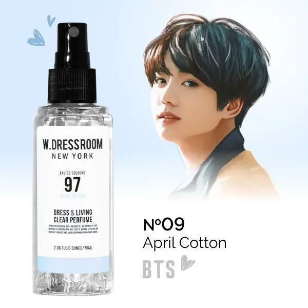 W.Dressroom Dress & Living Clear Perfume - 97 April Cotton（70ml） by W.Dressroom – Fragrance & Air Care