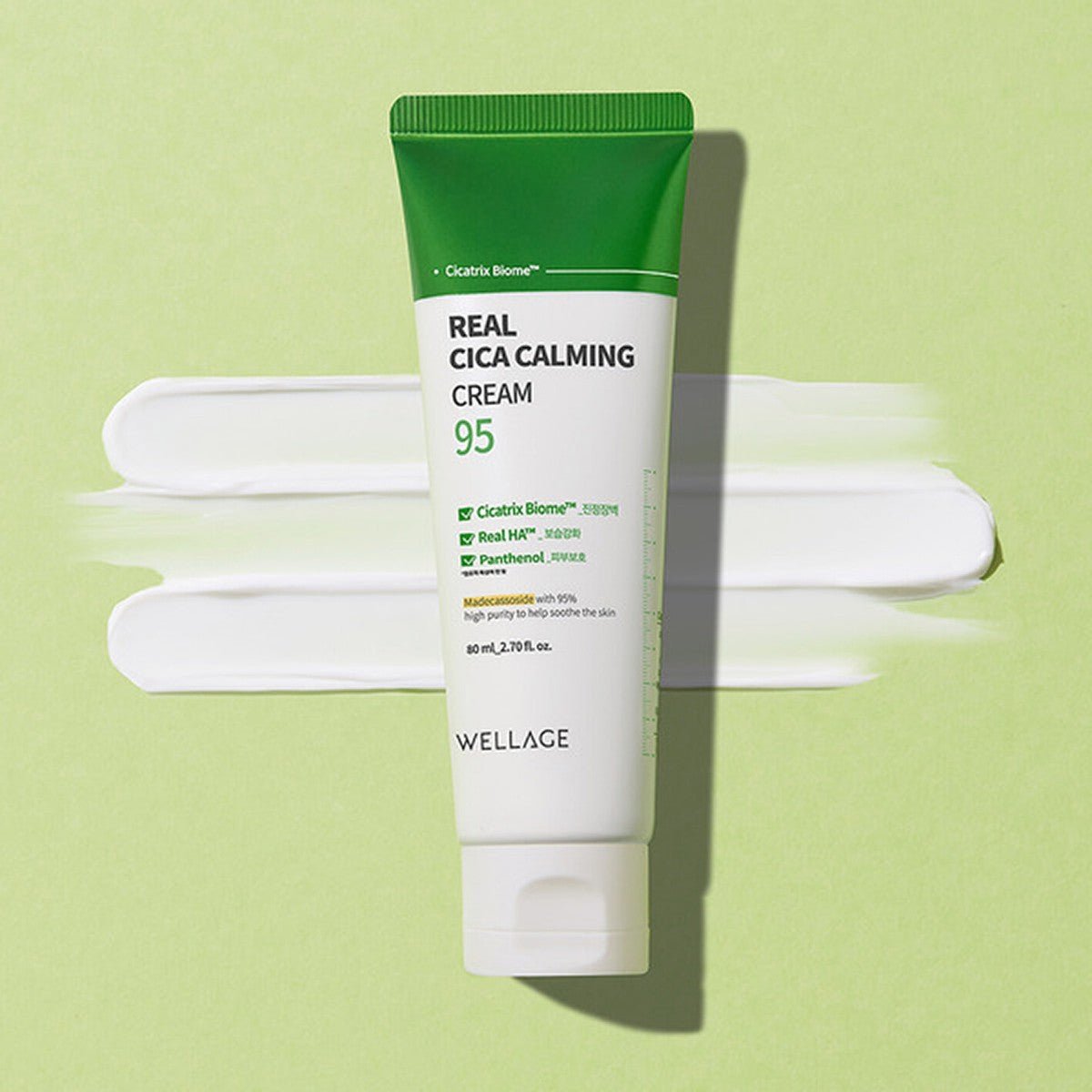 WELLAGE Real Cica Calming 95 Cream Cream 80ml by Wellage – Lotion & Cream