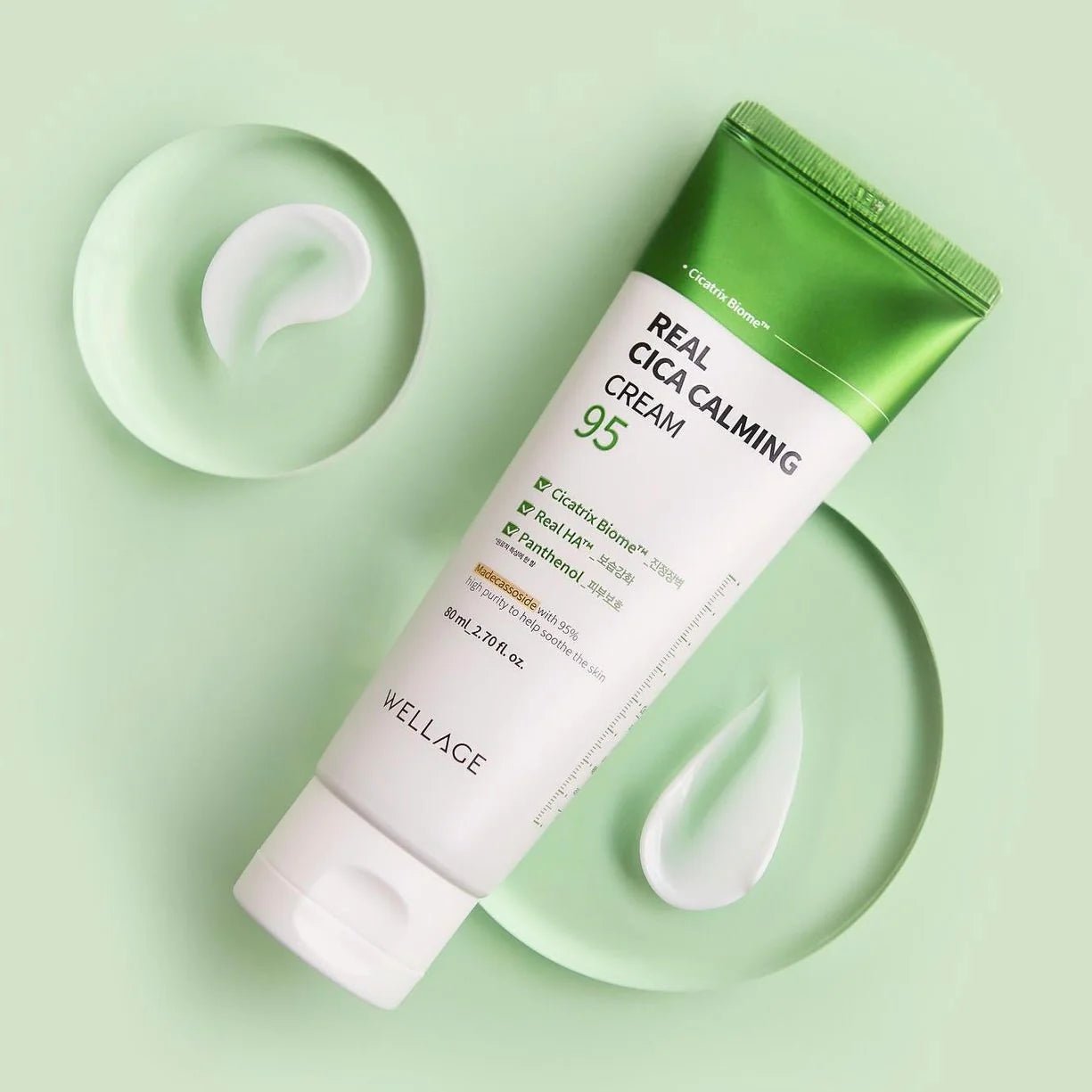 WELLAGE Real Cica Calming 95 Cream Cream 80ml by Wellage – Lotion & Cream