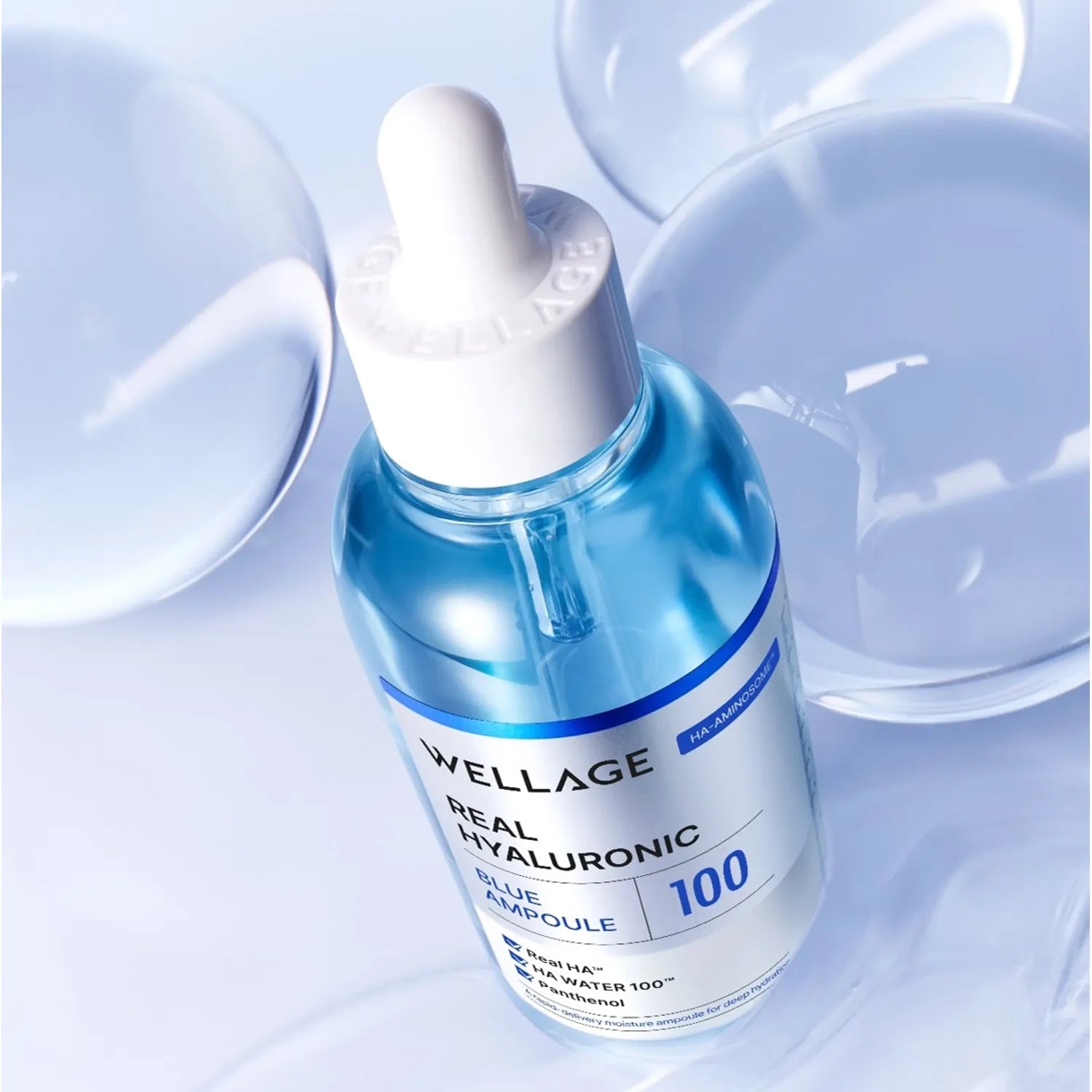 WELLAGE Real Hyaluronic Blue 100 Ampoule 60ml by Wellage – Serum & Ampoule