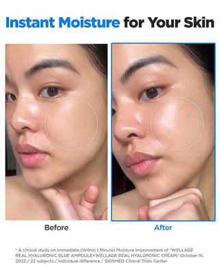 WELLAGE Real Hyaluronic Blue Ampoule (60ml + 60ml) by Wellage – Serum & Ampoule photo