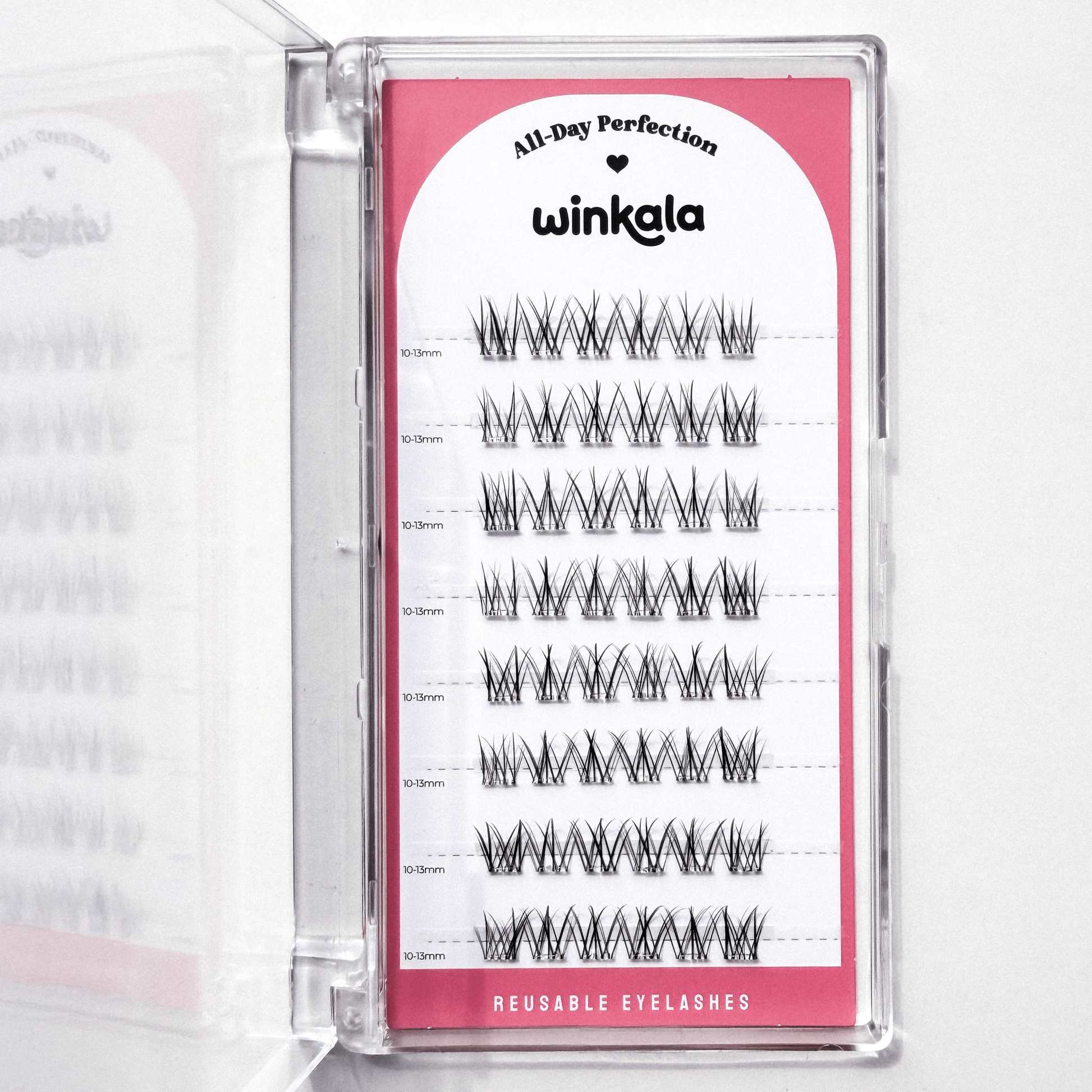 WINKALA Eyelash Book - Reusable & Glue Free (Crystal Manga) 9mm - 12mm by Kiokii and... – False Lashes