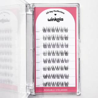 WINKALA Eyelash Book - Reusable & Glue Free (Crystal Manga) 9mm - 12mm by Kiokii and... – False Lashes