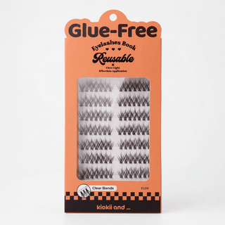 WINKALA Eyelashes Book - Reusable & Glue Free (Curly Natural) 10mm - 13mm by Kiokii and... – False Lashes