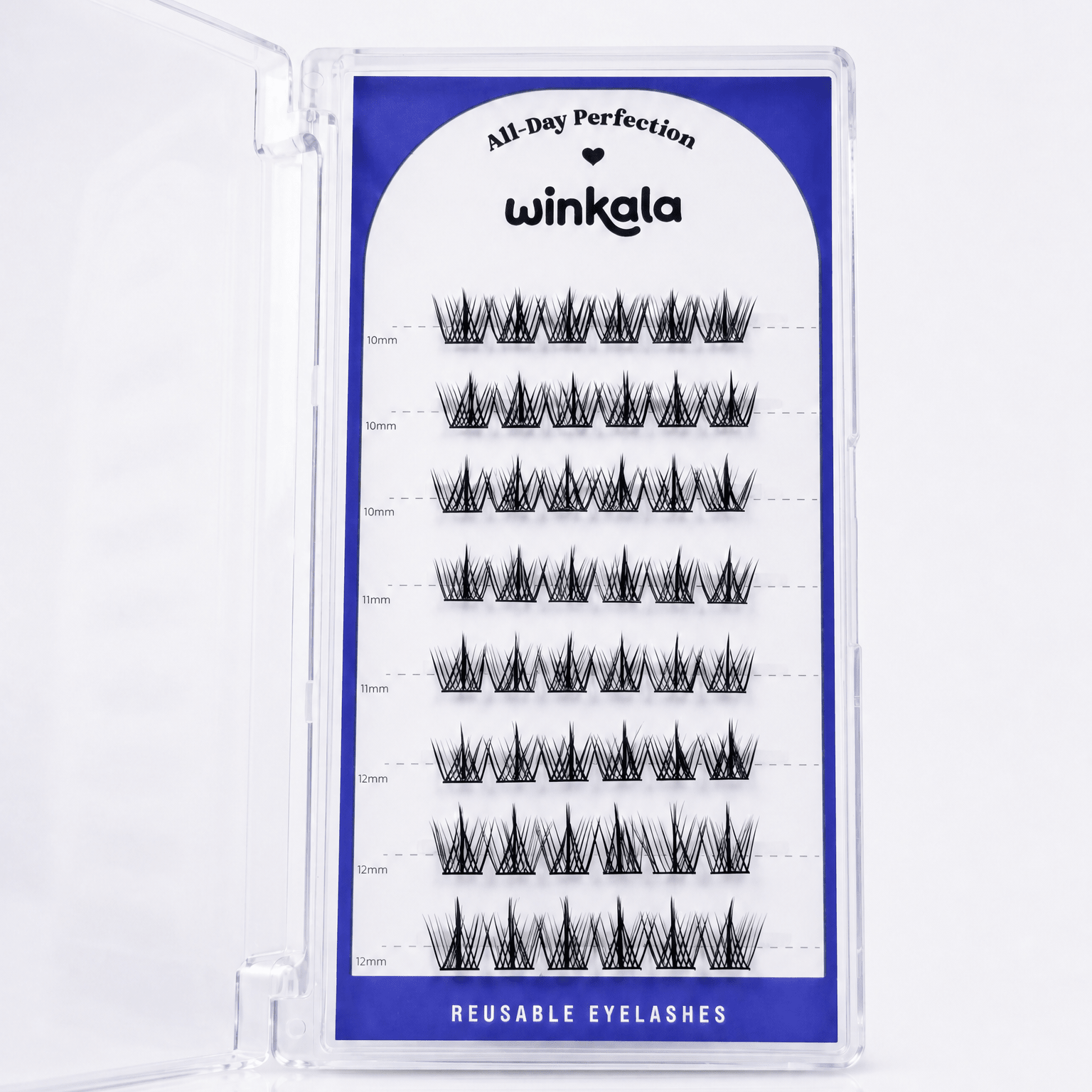 WINKALA Eyelashes Book - Reusable & Glue Free (Lightweight Eye-Enlarging) 10-12mm by Kiokii and... – False Lashes