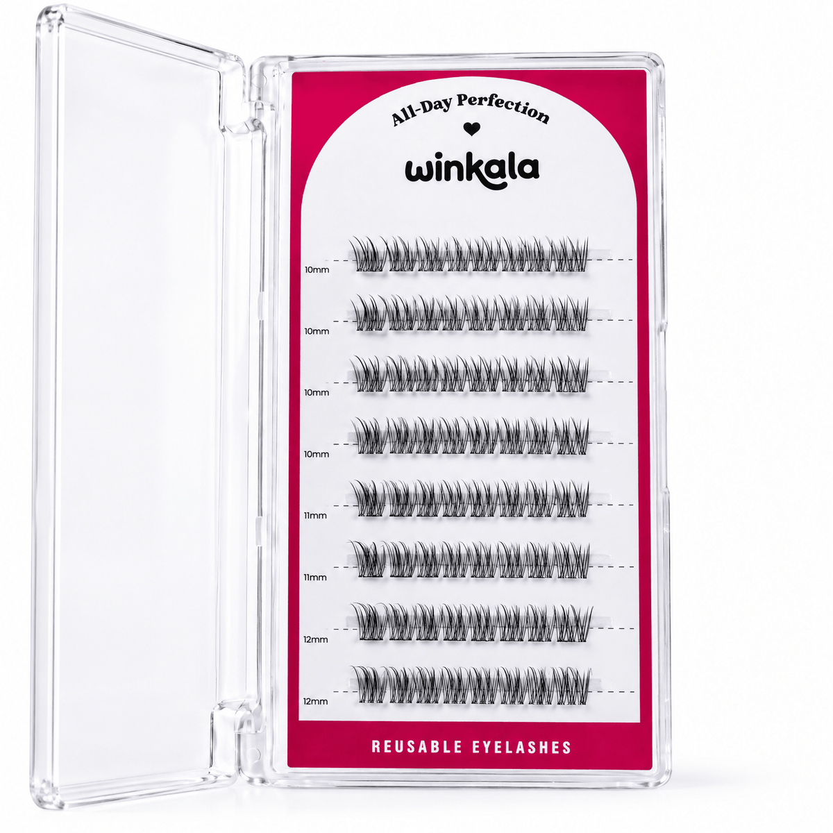 WINKALA Eyelashes Book - Reusable & Glue Free (Lightweight Natural) 10-12mm by Kiokii and... – False Lashes