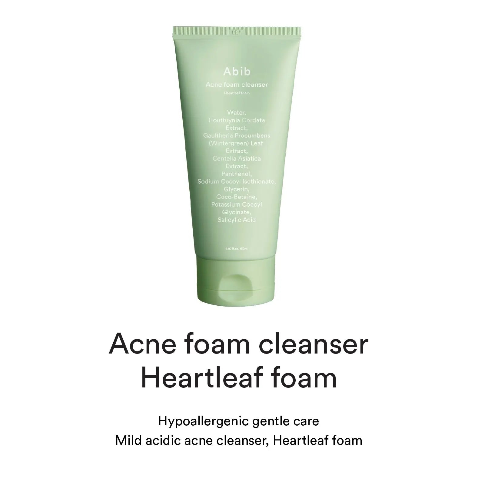 Abib Foam Cleanser Heartleaf Foam (2 Sizes) by Abib – Facial Cleanser