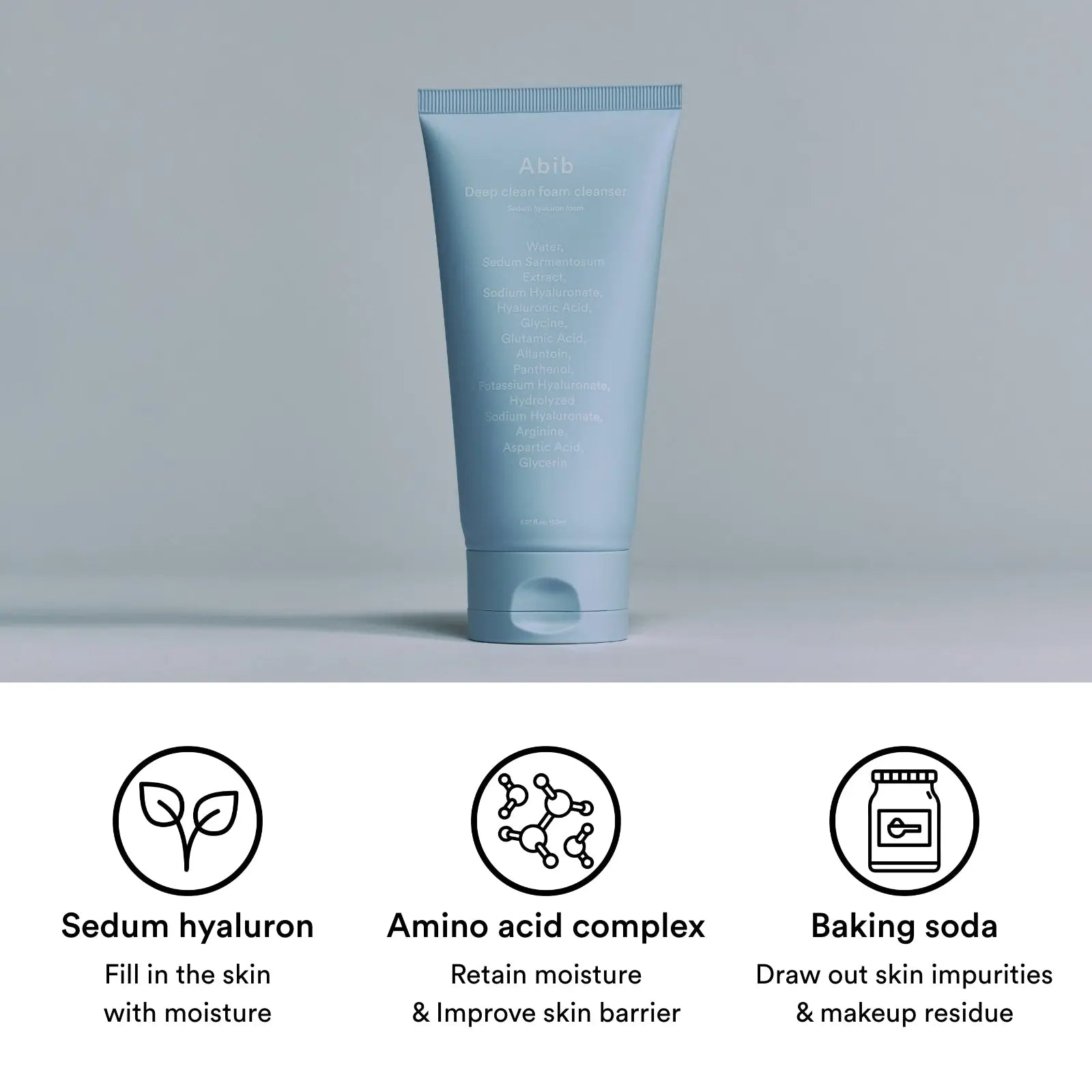 Abib Foam Cleanser Sedum Hyaluron Foam 150ml by Abib – Facial Cleanser