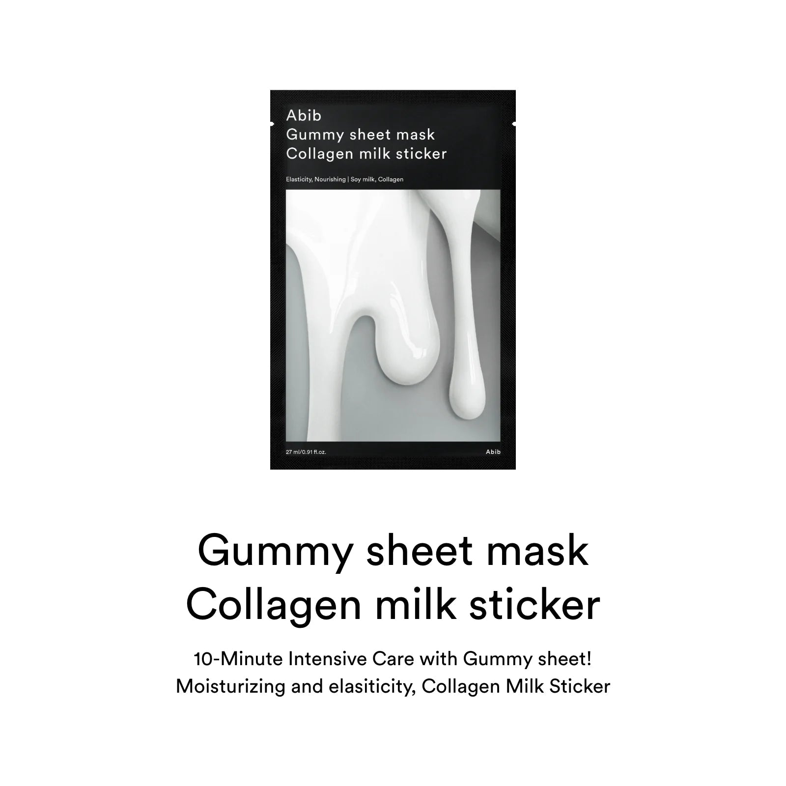 ABIB Gummy Sheet Mask Collagen Milk Sticker (10) - Abib | Kiokii and...