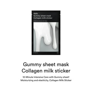 ABIB Gummy Sheet Mask Collagen Milk Sticker (10) - Abib | Kiokii and...