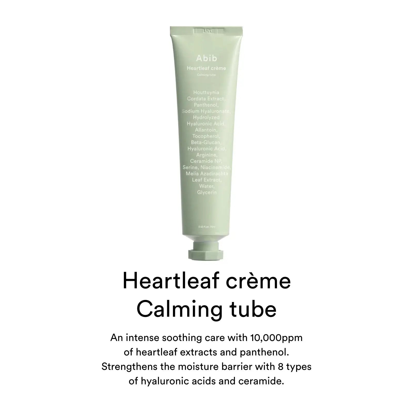 Abib Heartleaf Cream Calming Tube 75ml by Abib – Lotion & Cream