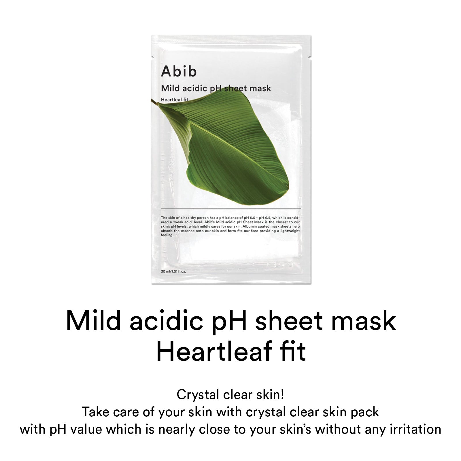 Abib Mild Acidic PH Sheet Mask Heartleaf Fit - Abib | Kiokii and...