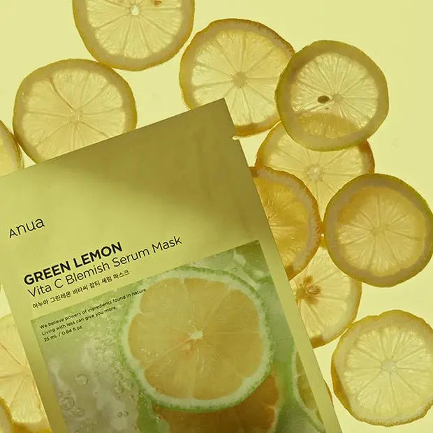 Anua Green Lemon Vita C Blemish Serum Mask 25ml by Anua – Eye Masks
