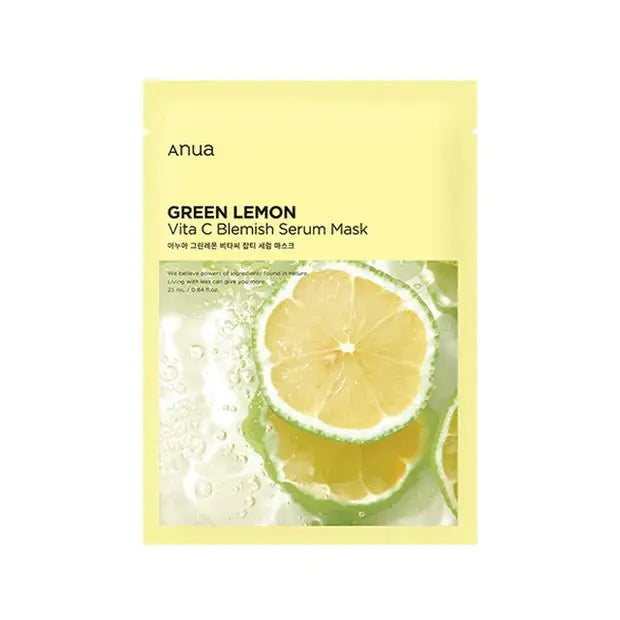Anua Green Lemon Vita C Blemish Serum Mask 25ml by Anua – Eye Masks