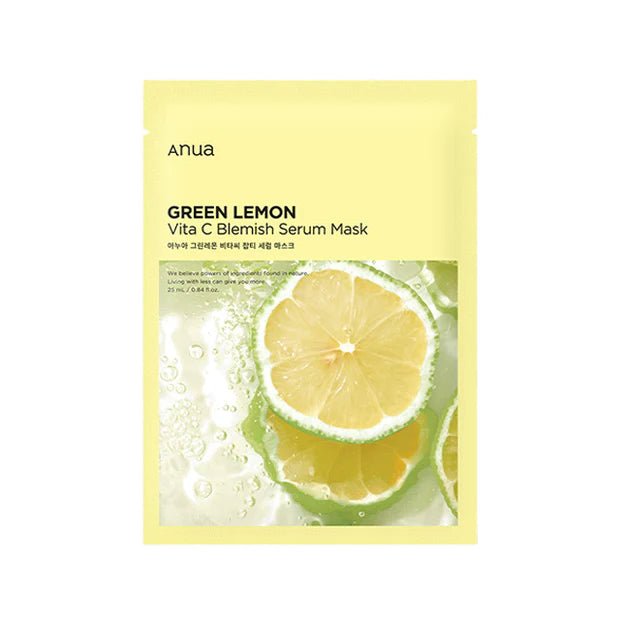 Anua Green Lemon Vita C Blemish Serum Mask 25ml - Anua | Kiokii and...