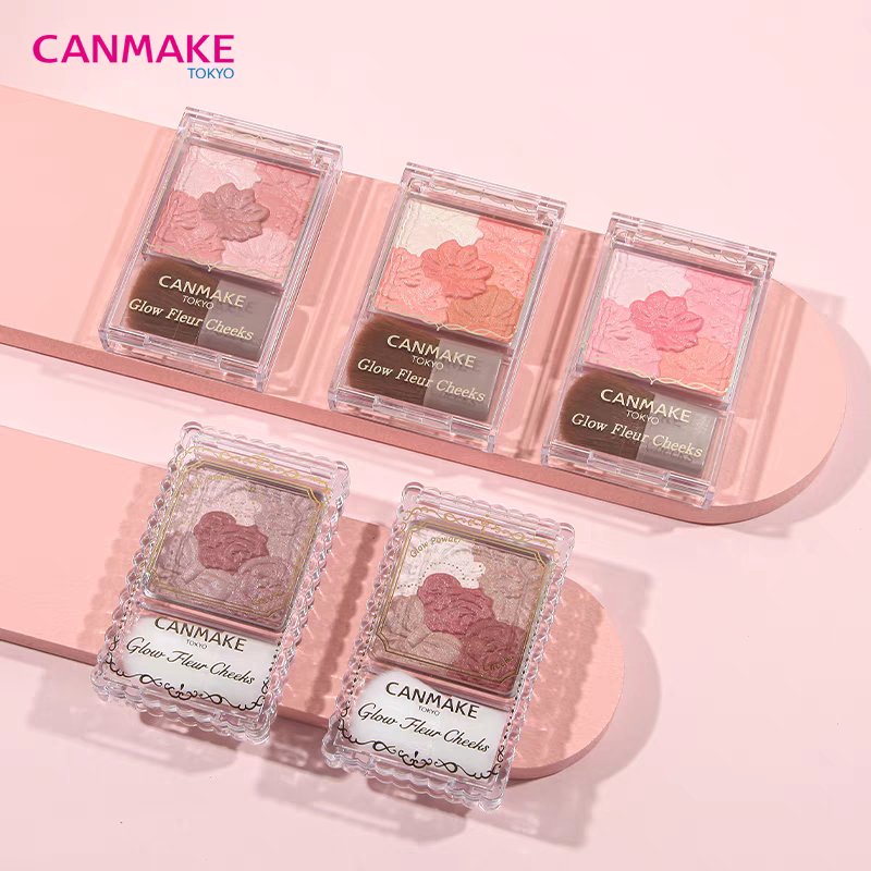 Canmake Glow Fleur Cheeks 01 Peach Fleur - Canmake | Kiokii and...