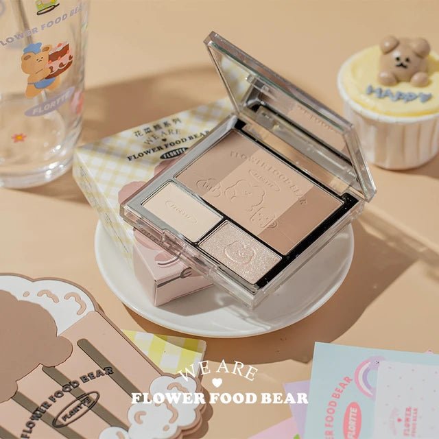 FLORTTE Cauliflower Bear Contouring Plate Eyeshadow - Flortte | Kiokii and...